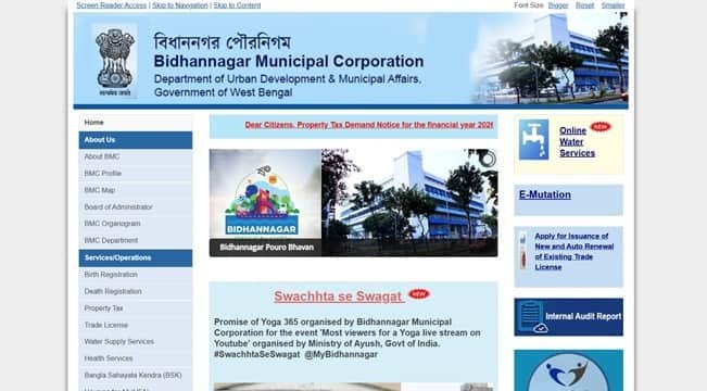 Bidhannagar Municipal Corporation: Address, Property Tax, Bill Payment, Login Guide